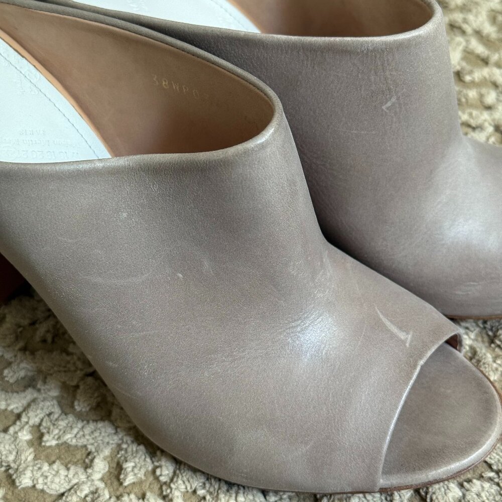 Unworn Peep Toe Mule Grey - Picture 5 of 6